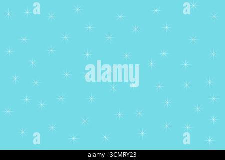 Motivo senza cuciture con forme a stella su uno sfondo blu brillante Foto Stock