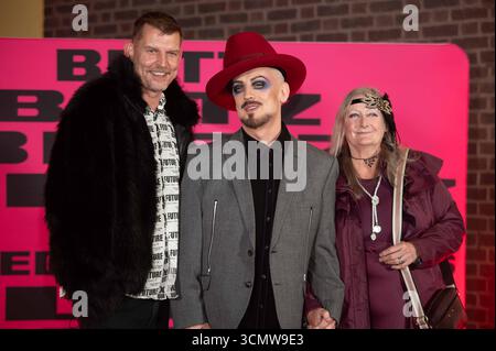 Londra, Regno Unito. 17 settembre 2025. Boy George e gli ospiti partecipano al lancio della Blitz Club Exhibition e del Design Museum, High Street Kensington. Cristina Massei/Alamy Live News Foto Stock