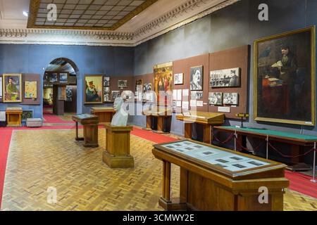 L'interno del Museo di Stalin dedicato al politico sovietico, rivoluzionario e dittatore Joseph Stalin (1878-1953) a Gori, Georgia Foto Stock