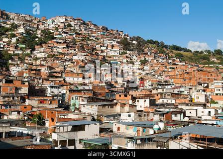 Baraccopoli (barrios), Caracas, Repubblica bolivariana del Venezuela, Sud America Foto Stock