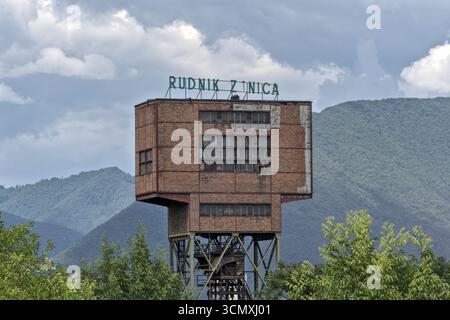 Bosnia-Erzegovina, Zenica (Mun.), zona industriale Zenica: Miniera di carbone di Zenica ("Rudnik Zenica") Foto Stock