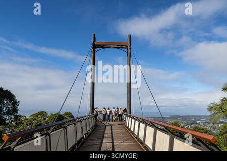 Punto panoramico Skywalk presso il molo Forest Sky, Coffs Harbour, Australia Foto Stock