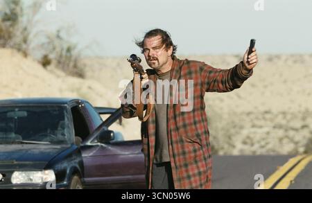 UNA BATTAGLIA DOPO L'ALTRA 2025 Warner Bros Film con Leonardo DiCaprio nel ruolo dell'ex rivoluzionario Bob Ferguson Foto Stock