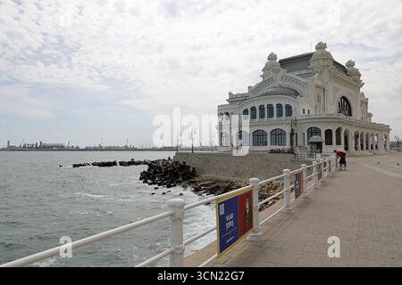 Casinò Art Nouveau sulla costa del Mar Nero a Costanza Foto Stock