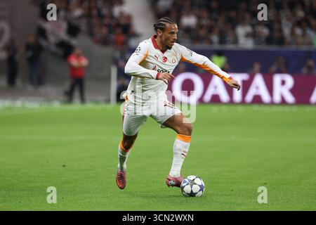 Francoforte sul meno, Germania. 18 settembre 2025. Durante la fase MD1 della UEFA Champions League 2025/26 tra Eintracht Frankfurt e Galatasaray al Deutsche Bank Park di Francoforte, Germania, il 18 settembre 2025 UEFA Champions League, League fase MD1 - Eintracht Frankfurt vs Galatasaray (foto di Joaquim Ferreira) credito: dpa/Alamy Live News Foto Stock