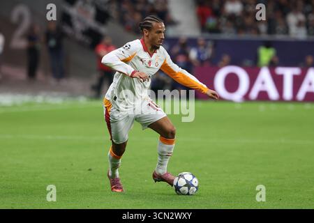 Francoforte sul meno, Germania. 18 settembre 2025. Durante la fase MD1 della UEFA Champions League 2025/26 tra Eintracht Frankfurt e Galatasaray al Deutsche Bank Park di Francoforte, Germania, il 18 settembre 2025 UEFA Champions League, League fase MD1 - Eintracht Frankfurt vs Galatasaray (foto di Joaquim Ferreira) credito: dpa/Alamy Live News Foto Stock