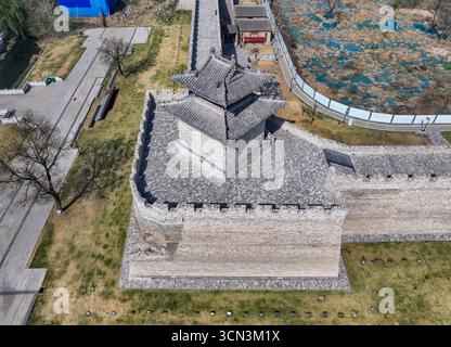 Fotografia aerea del padiglione Kuixing nella città antica di Anyang, Anyang, provincia di Henan Foto Stock