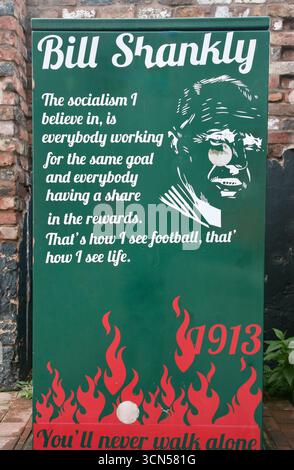 Bill Shankly Mural. Foto Stock