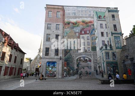 La Fresque Des Quebecois a Quebec City il 5 settembre 2025 a Quebec City, Canada. Foto Stock