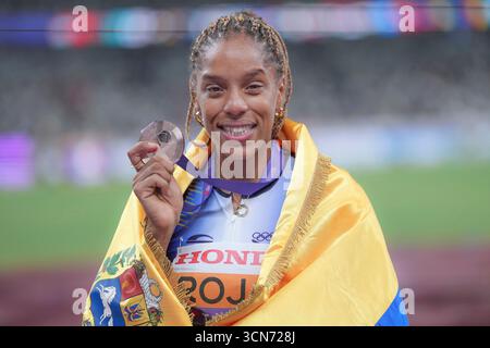 Yulimar Rojas (Venezuela). Medaglia di bronzo Triple Jump. World Athletics Championships, Tokyo 2025. Foto Stock