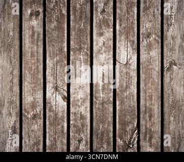 Tavole di legno rustiche con consistenza invecchiata, graffi e motivi naturali. Perfetto come sfondo per design, decorazione, interni, conc. Vintage e retrò Foto Stock
