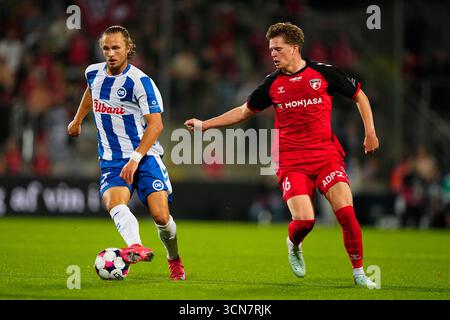 Odense, Danimarca. 19 settembre 2025. 3F Superliga-kampen mellem OB og FC Fredericia Paa Nature Energy Park i Odense, fredag den 19. settembre 2025. Crediti: Ritzau/Alamy Live News Foto Stock