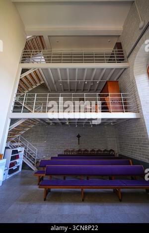 Scalinata nel campanile di nuova costruzione della Cattedrale di Alessandro a Narva, Estonia Foto Stock
