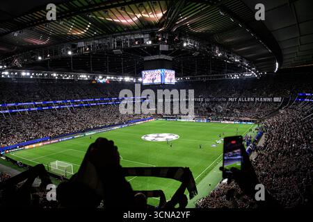 FRANCOFORTE, GERMANIA - 18 SETTEMBRE 2025: - La partita UEFA Champions League Eintracht Francoforte contro Galatasaray A.S. al Deutsche Bank Park. Foto Stock