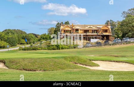 grande e costosa casa in costruzione a 12 corsie a est di hampton, new york Foto Stock