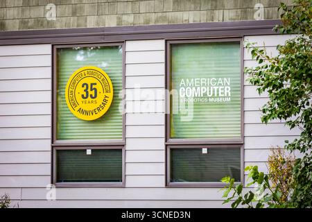 Bozeman, MT, USA - 1 agosto 2025: L'esterno dell'American computer and Robotics Museum di Bozeman, Montana Foto Stock