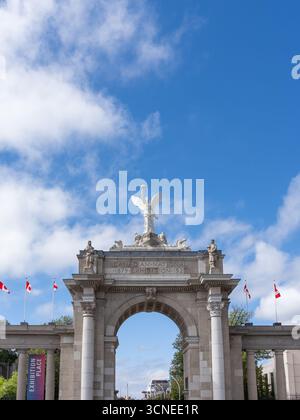 L'ingresso all'Exhibition Place, il più grande centro espositivo di Toronto, Canada. copia spazio Foto Stock
