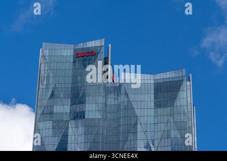 Sede centrale CIBC a Toronto, Canada. Foto Stock