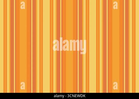 Le calde strisce verticali in varie tonalità di arancio e giallo creano un motivo morbido e invitante. Ideale per sfondi, tessuti o ispirati alla vendemmia Illustrazione Vettoriale