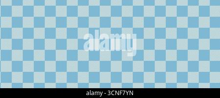 Classico motivo vichy vichy blu chiaro con motivo senza cuciture. Plaid da picnic retrò per tessuti, tovaglie e tessuti per bambini Illustrazione Vettoriale