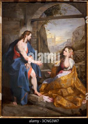 Cristo appare a Maria Maddalena ('noli me tangere!"), 1590 circa, olio su tavola, FEDERICO BAROCCI, Galleria degli Uffizi, Galeria degli Uffizi, Firenze, Foto Stock