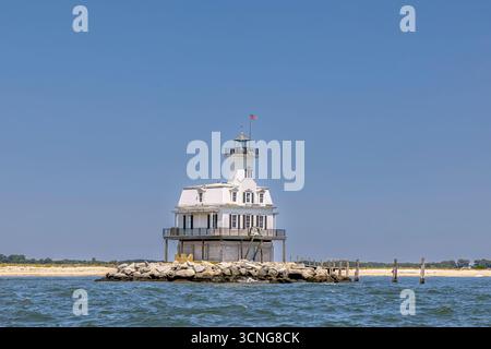 insetti luce casa dall'acqua Foto Stock