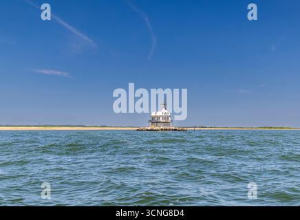 insetti luce casa dall'acqua Foto Stock