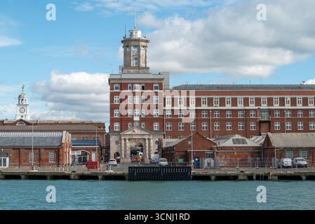 Semaphore Tower, all'interno della base navale di Portsmouth. Settembre 2025. Foto Stock