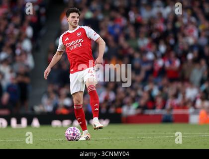 Londra, Regno Unito. 21 settembre 2025. Declan Rice dell'Arsenal durante la partita Arsenal vs Manchester City Premier League all'Emirates Stadium di Londra. Il credito per immagini dovrebbe essere: David Klein/Sportimage Credit: Sportimage Ltd/Alamy Live News Foto Stock
