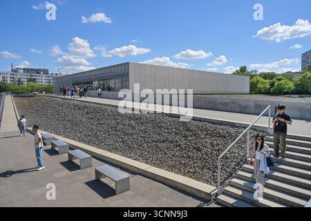 Dokumentationszentrum Topographie des Terrors, Niederkirchnerstraße, Kreuzberg, Bezirk Friedrichshain-Kreuzberg, Berlino, Germania Foto Stock