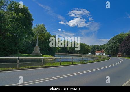 Vescovo Burton, vicino a Beverley, l'East Riding dello Yorkshire. Questo grazioso villaggio si trova a circa 27 km dalla città di York e ha una lunga storia. Foto Stock