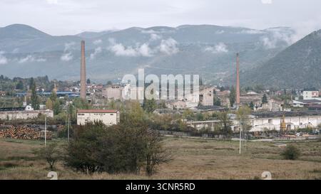 Bosnia ed Erzegovina, Drvar (Mun.), Drvar (Titov Drvar): Vista panoramica Foto Stock