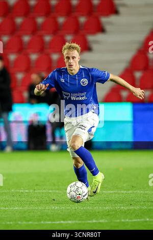 Eindhoven, Paesi Bassi. 22 settembre 2025. EINDHOVEN, 22-09-2025, PSV Campus De Herdgang, stagione 2025/2026, calcio olandese Keuken Kampioen Divisie, partita tra Jong PSV e Den Bosch, immagini mostra il giocatore FC Den Bosch Mees Laros credito: Pro Shots/Alamy Live News Foto Stock