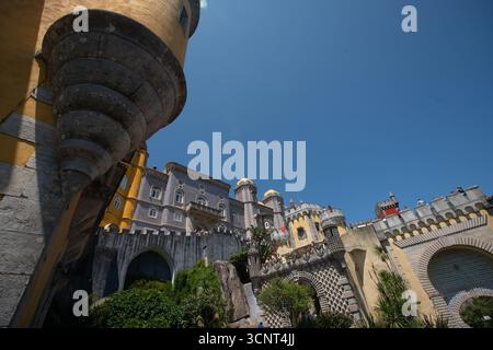 Palazzo Nazionale di pena, a Sintra, Portogallo Foto Stock