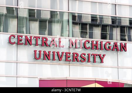 Detroit, mi, Stati Uniti - 10 settembre. ,2025 : la Central Michigan University è un campus principale dell'università pubblica di ricerca situato a Mount Pleasant, Michiga Foto Stock