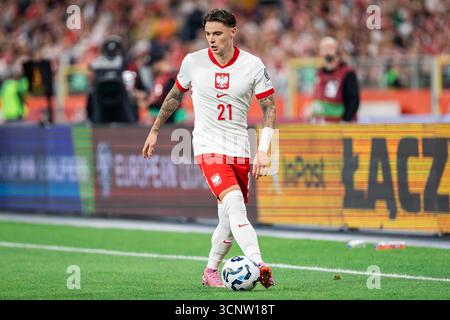 Chorzow, Polonia. 7 settembre 2025. Nicola Zalewski polacco visto in azione durante la partita del gruppo G delle qualificazioni ai Mondiali di calcio 2026 tra Polonia e Finlandia allo Stadio della Slesia Superauto.pl. Punteggio finale; Polonia 3:1 Finlandia. (Foto di Mikolaj Barbanell/SOPA Images/Sipa USA) credito: SIPA USA/Alamy Live News Foto Stock