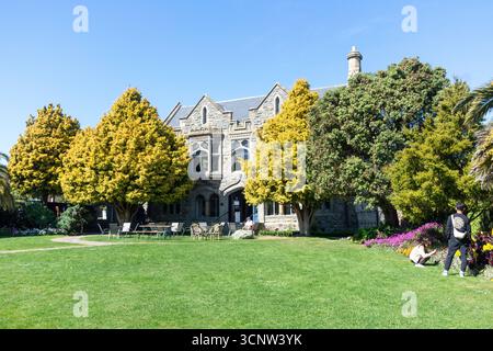 Cartello del Takahe dal giardino, Hackthorne Road, Cashmere, Christchurch (Ōtautahi), regione di Canterbury, nuova Zelanda Foto Stock