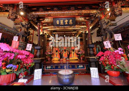 Tempio di Qingshui, tempio buddista del 1787, in onore di Qingshui Zushi a Taipei Taiwan Foto Stock