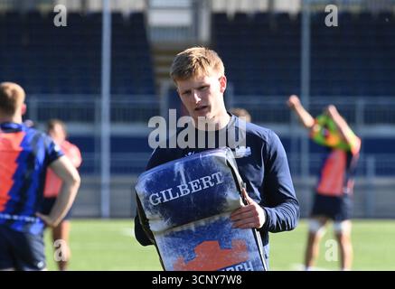 Hive Stadium, Edinburgh, Scotland.UK.23 settembre 25 Edinburgh Rugby media access to training session. Crediti: eric mccowat/Alamy Live News Foto Stock