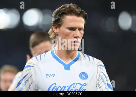 Napoli, Italia. 22 settembre 2025. Scott McTominay della SSC Napoli prima della serie A Enilive tra SSC Napoli vs Pisa S.C. 1909, punteggio finale 3-2 (Credit Image: © Agostino Gemito/Pacific Press via ZUMA Press Wire) SOLO USO EDITORIALE! Non per USO commerciale! Foto Stock