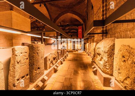 ANKARA, TURCHIA - 20 SETTEMBRE 2022: Mostre del Museo delle civiltà anatoliche ad Ankara, Turchia Foto Stock