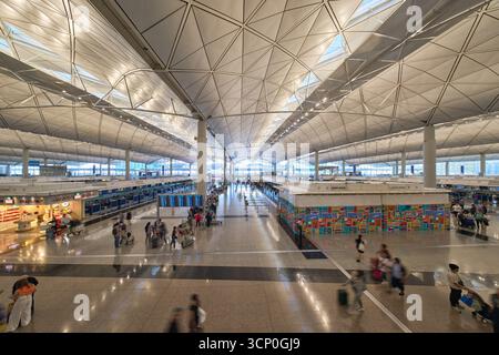Aeroporto internazionale di Hong Kong, settembre 2025. Foto Stock
