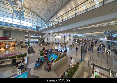 Aeroporto internazionale di Hong Kong, settembre 2025. Foto Stock
