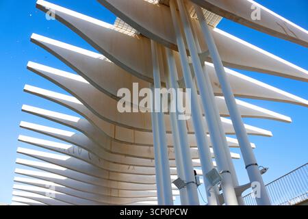 Impressionen: Die Hafenpromenade 'Muelle uno', Malaga, Andalusia, Spanien (nur fuer redaktionelle Verwendung. Keine Werbung. Referenzdatenbank: http: Foto Stock