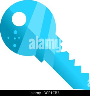 chiave: semplice icona vettoriale Illustrazione Vettoriale