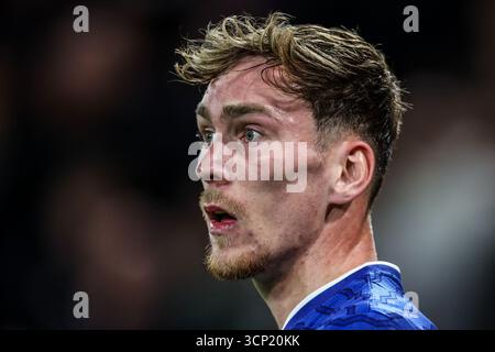 Wolverhampton, Regno Unito. 23 settembre 2025. Ladislav Krej?í dei Wolverhampton Wanderers durante il terzo turno della Carabao Cup Wolverhampton Wanderers vs Everton a Molineux, Wolverhampton, Regno Unito, 23 settembre 2025 (foto di Alfie Cosgrove/News Images) a Wolverhampton, Regno Unito, il 23 settembre 2025. (Foto di Alfie Cosgrove/News Images/Sipa USA) credito: SIPA USA/Alamy Live News Foto Stock