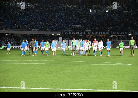 22 settembre 2025, Stadio Diego Armando Maradona, Napoli, Italia; partita di serie A Enilive; Napoli contro Pisa; Napoli Foto Stock