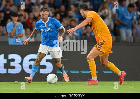 22 settembre 2025, Stadio Diego Armando Maradona, Napoli, Italia; partita di serie A Enilive; Napoli contro Pisa; Matteo Politano della SSC Napoli Foto Stock