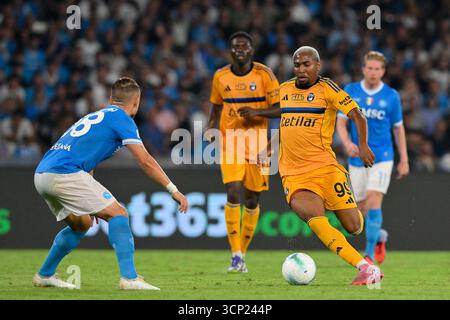 22 settembre 2025, Stadio Diego Armando Maradona, Napoli, Italia; partita di serie A Enilive; Napoli contro Pisa; Lorran dell'AC Pisa Foto Stock