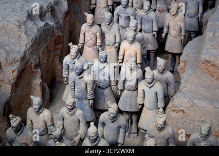 Guerrieri dell'esercito di terracotta Foto Stock